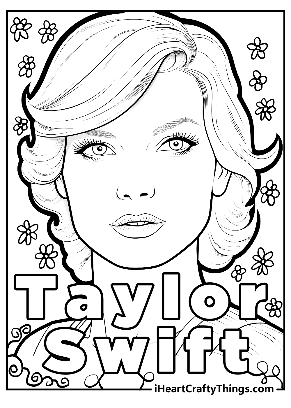 Printable Taylor Swift Coloring Pages ...