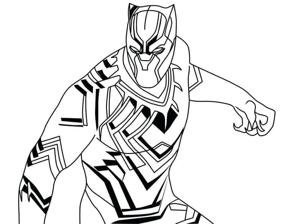Black Panther coloring pages - ColoringLib