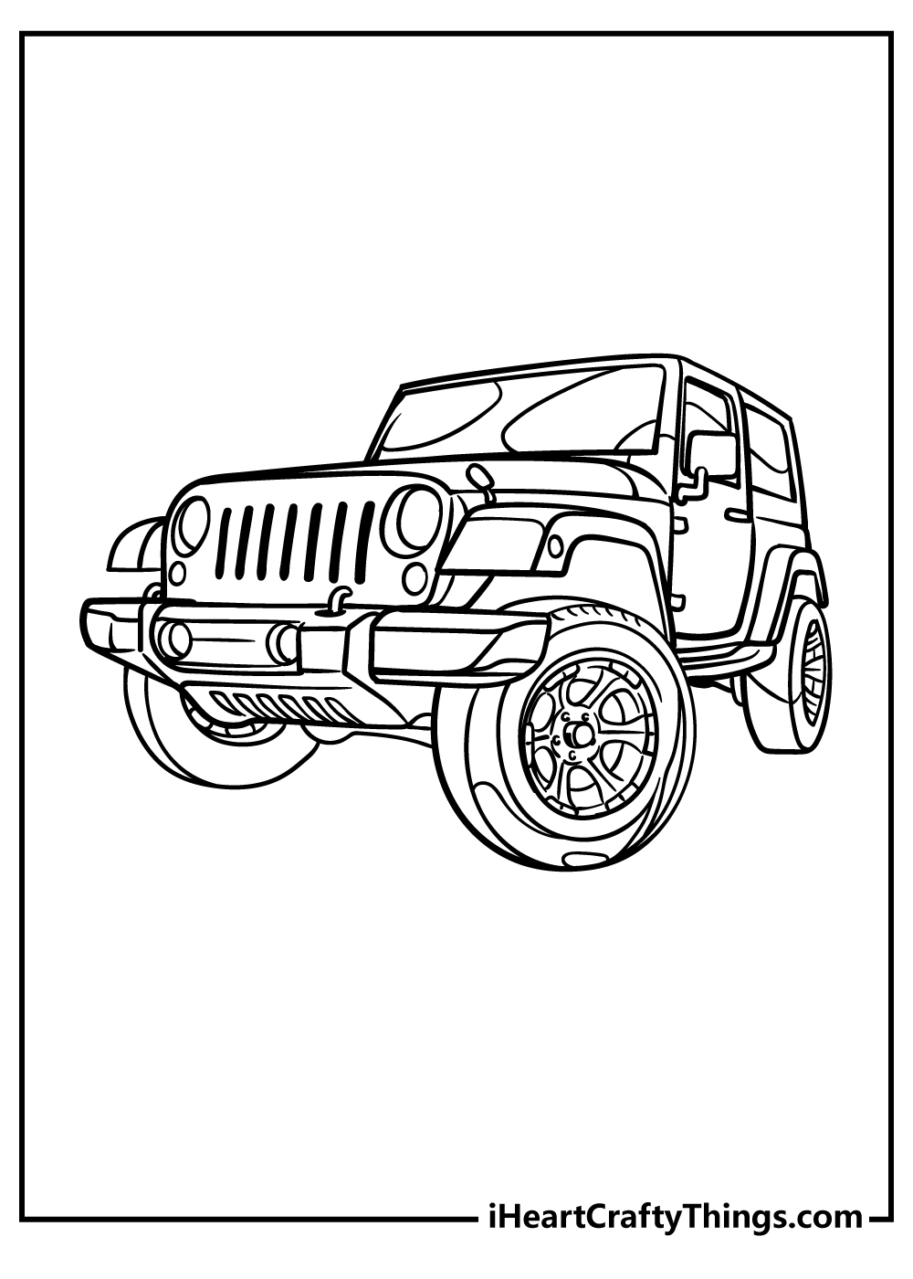 Jeep Coloring Pages (100% Free Printables)