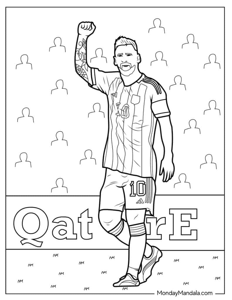 20 Lionel Messi Coloring Pages (Free ...