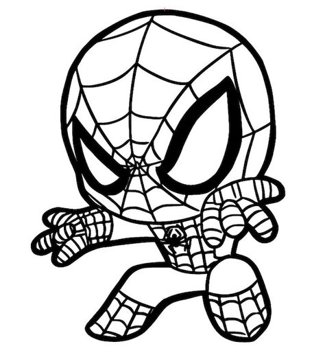 Baby Spiderman SVG File - Etsy Canada | Spiderman coloring, Spiderman  drawing, Baby spiderman