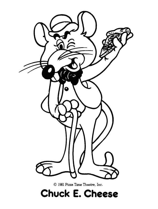 Chuck E. Cheese Coloring Pages ...