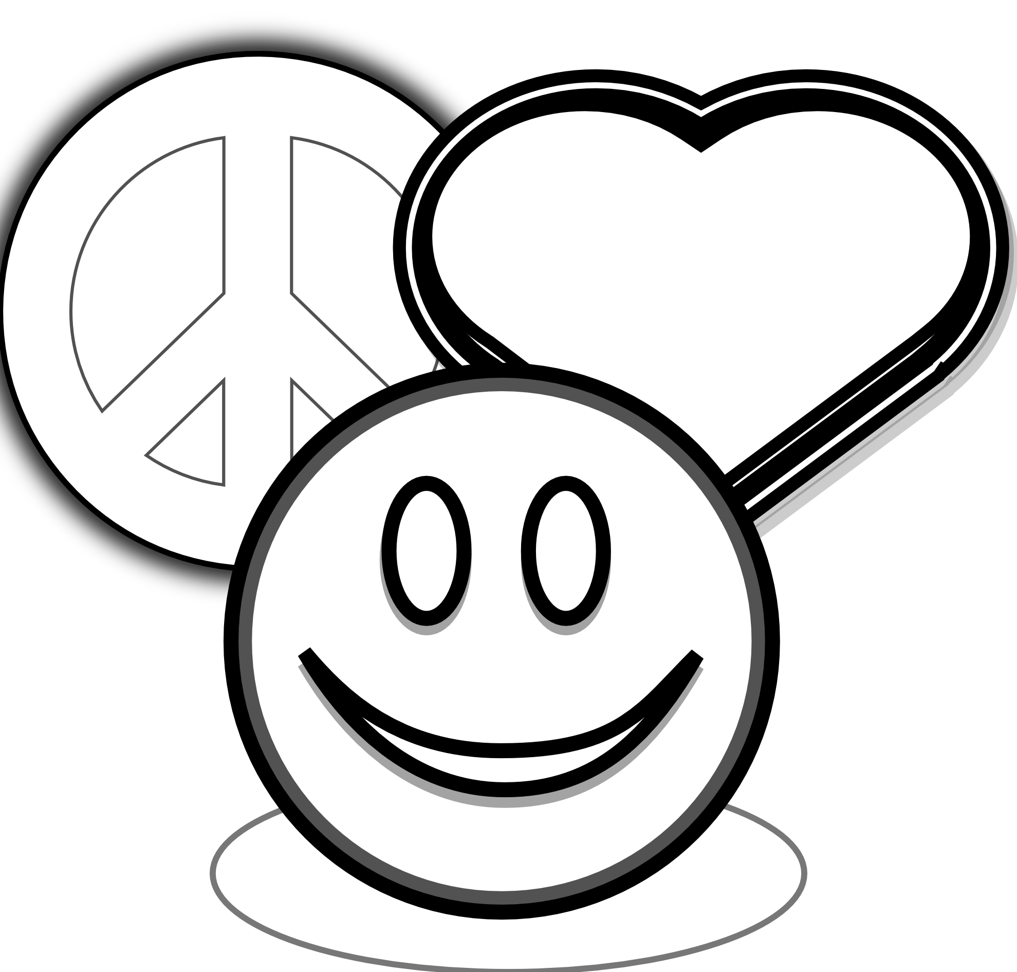 12 Pics of Printable Coloring Pages Peace And Love - Free ...
