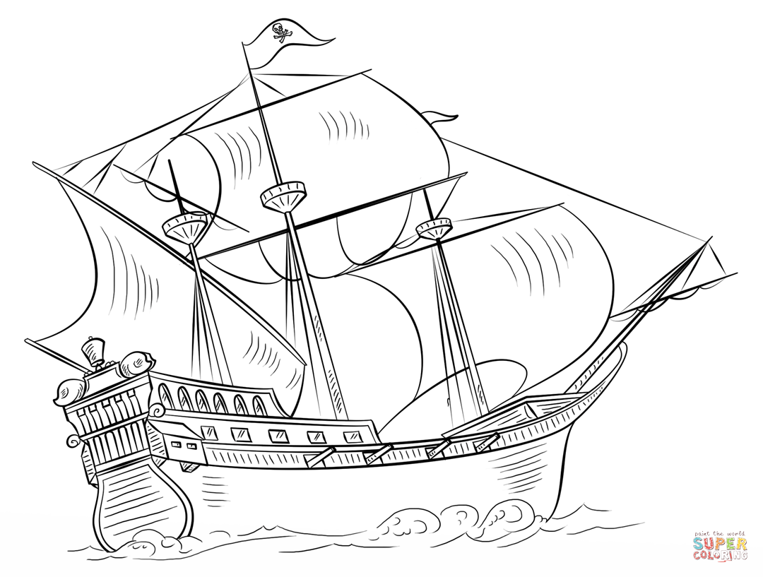 One Hand Pirate coloring page | Free Printable Coloring Pages