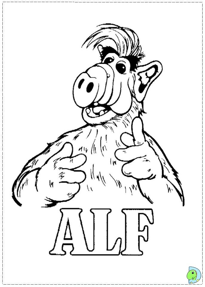 Alf Coloring pages, Alf coloring book, coloring pages for kids ...