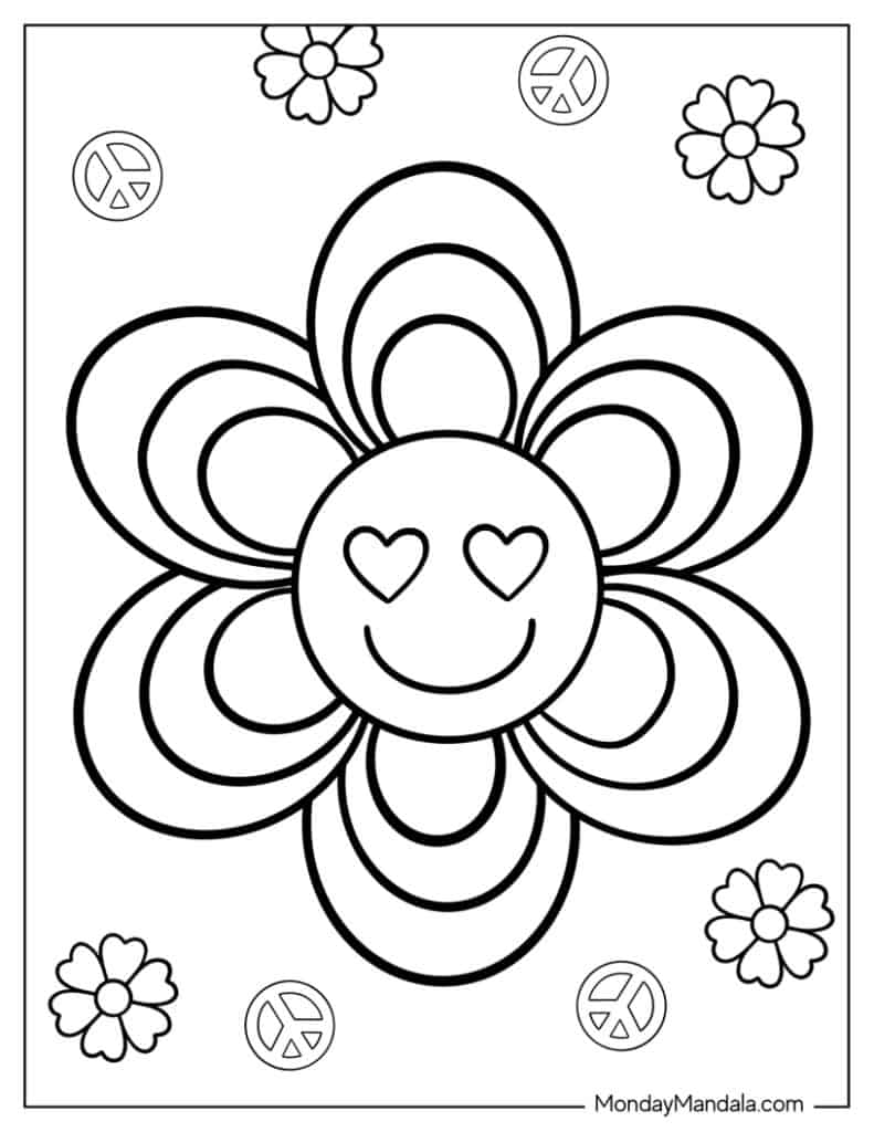 16 Peace Coloring Pages (Free PDF Printables)