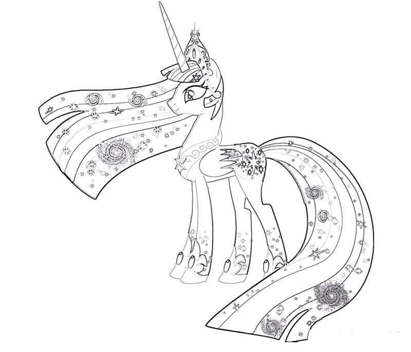 Princess Celestia Coloring Pages - Free Printable Coloring Pages for Kids