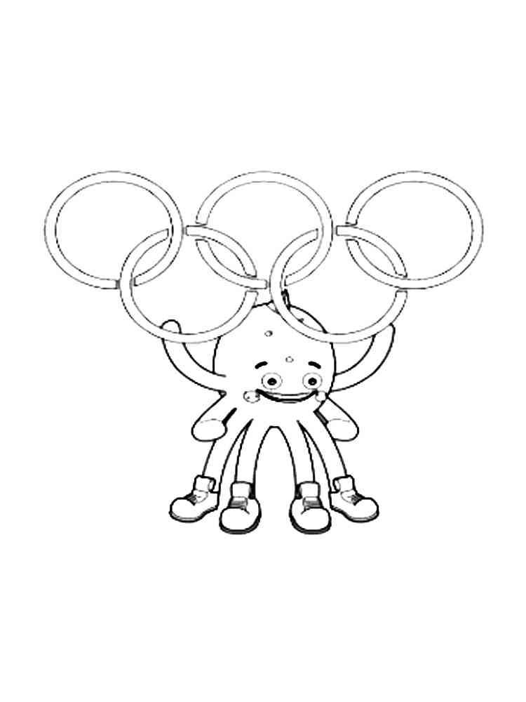 Olympic rings coloring pages