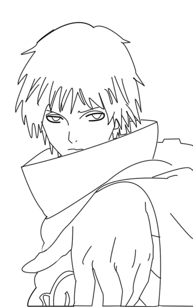 Sad Sasori Coloring Pages - Akatsuki Coloring Pages - Coloring Pages For  Kids And Adults