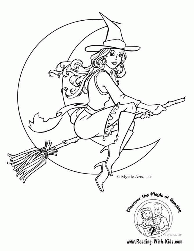 Free Witch Coloring Pages, Download Free Witch Coloring Pages png images,  Free ClipArts on Clipart Library