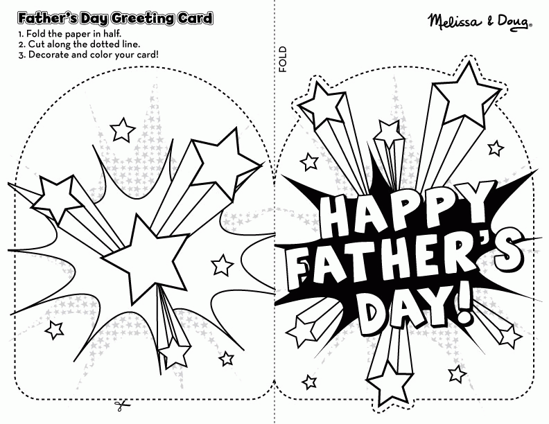 Free Printable Father's Day Cards To Color