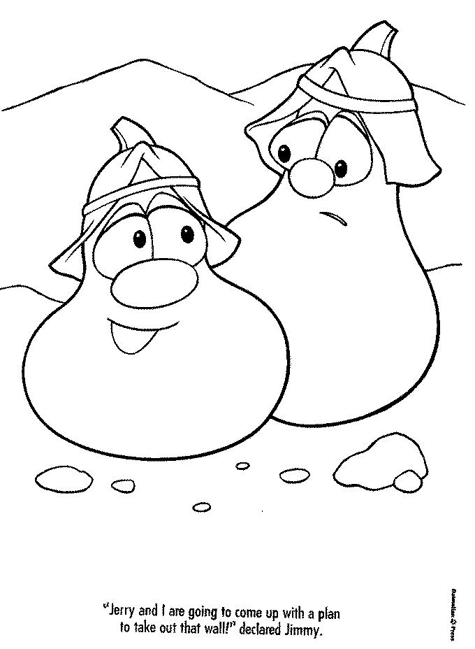 14 Pics of VeggieTales Bible Coloring Pages - VeggieTales Coloring ...