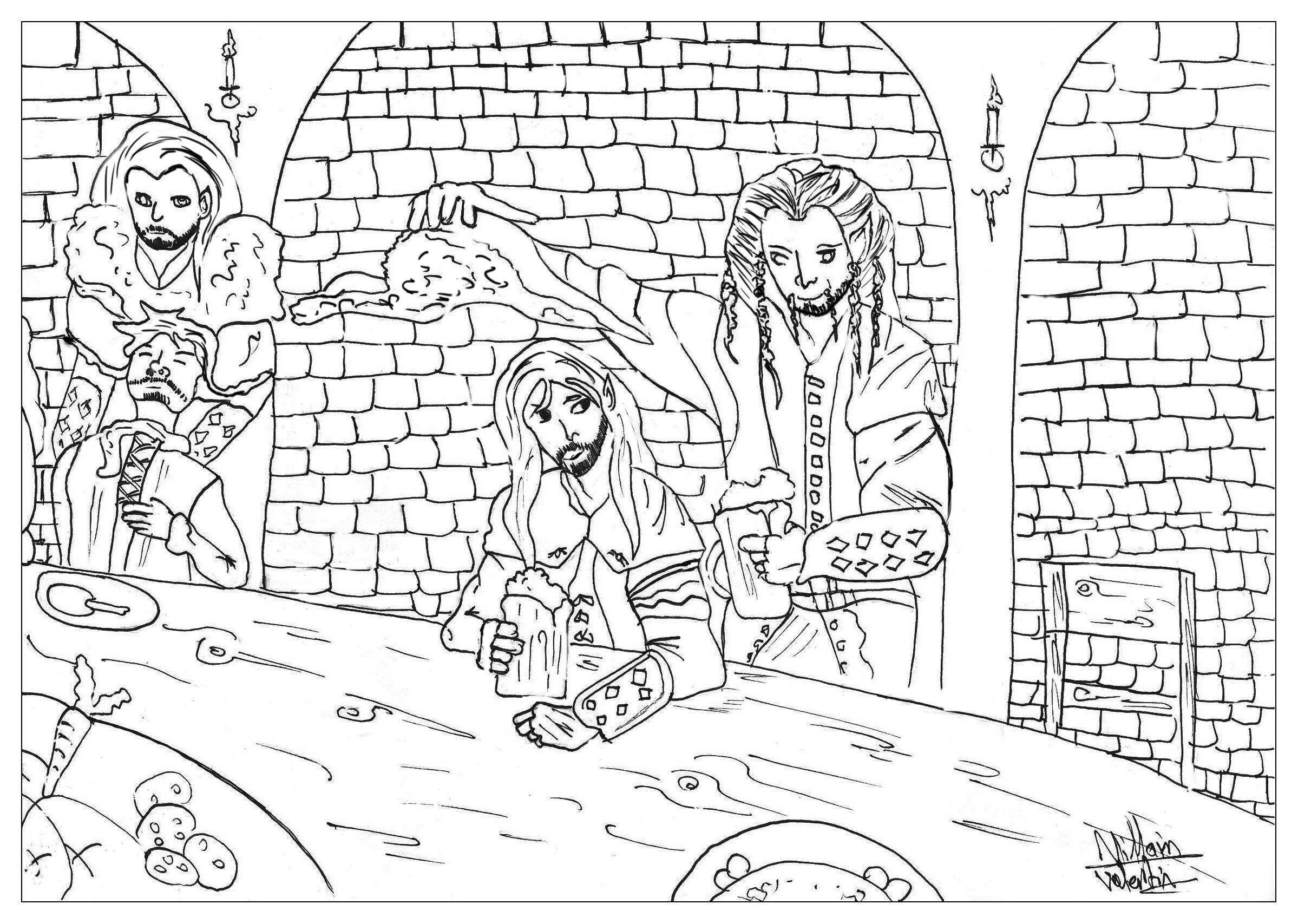 Myths & legends - Coloring Pages for adults