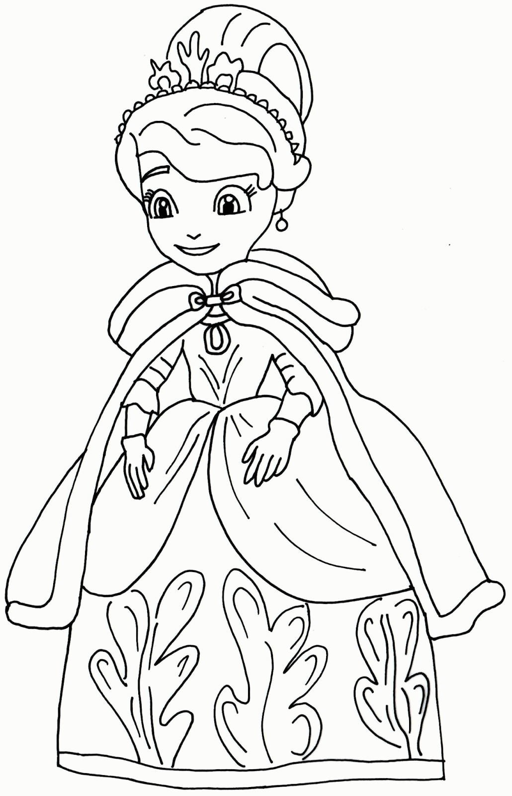 Colouring Pages Sofia The First - High Quality Coloring Pages