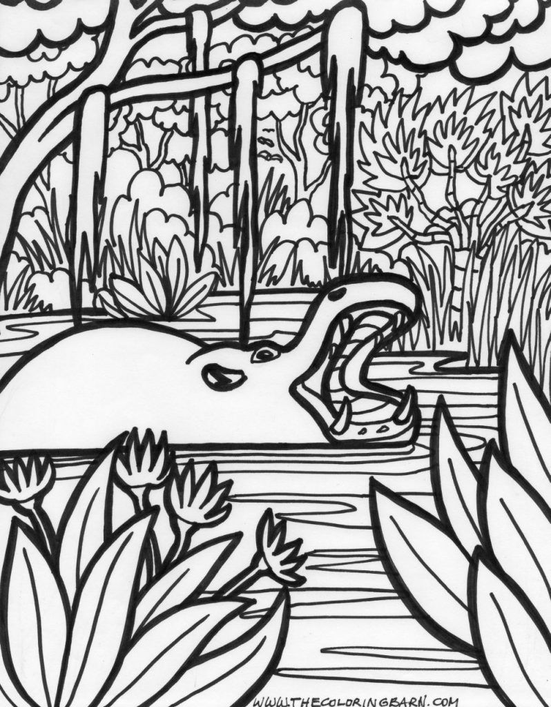 Simple Jungle Coloring Pages - Animal - preeschool jungle.giraffe ...