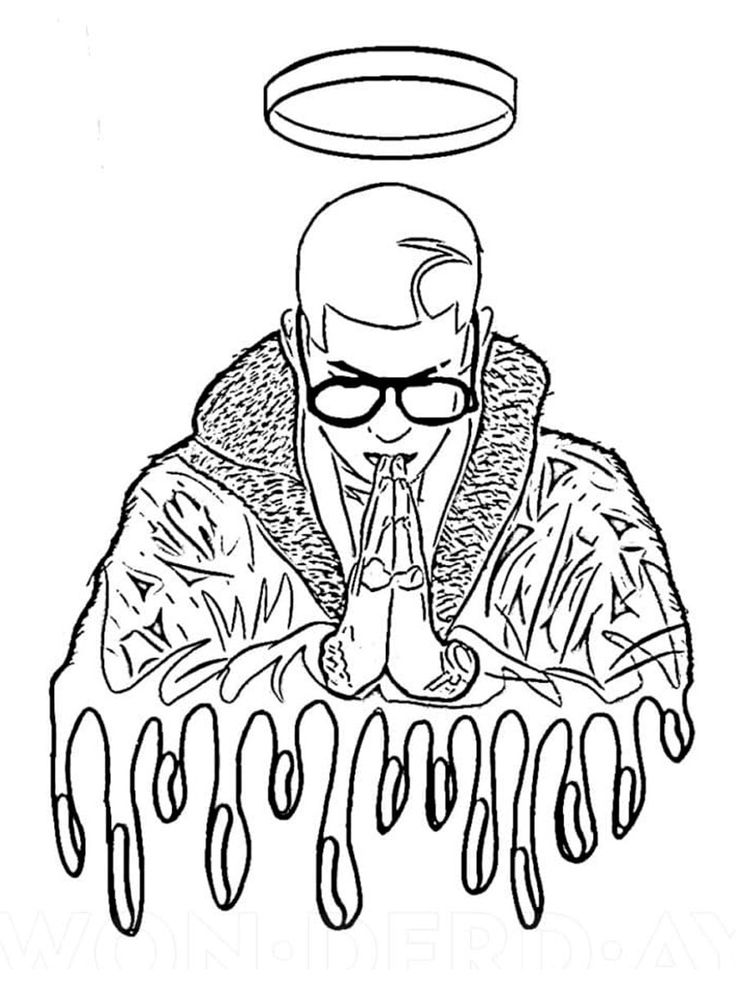 Bad Bunny coloring pages