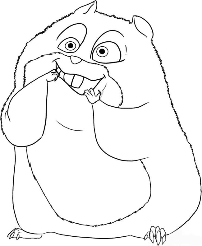 letter hamsters Colouring Pages