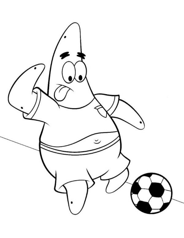 Patrick Star Spongebob Squarepants Coloring Page - Boys Coloring ...