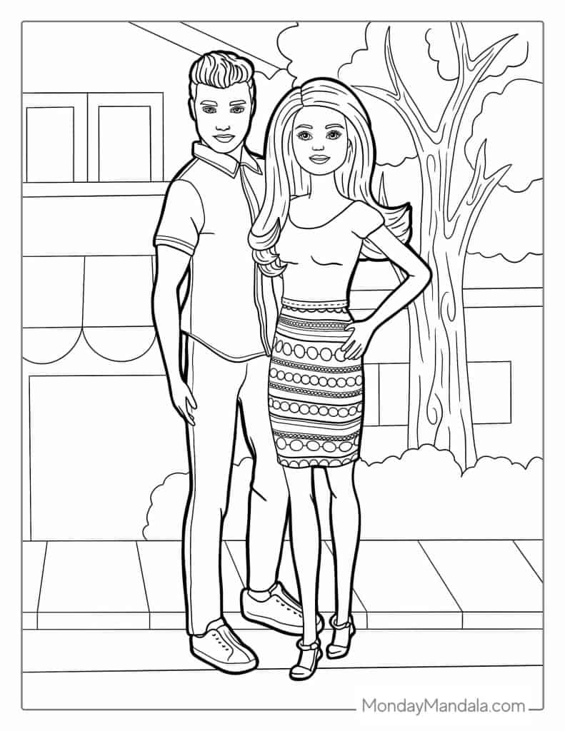 50 Barbie Coloring Pages (Free PDF Printables)