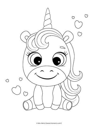 10 Free Magical Unicorn Coloring Page Printables for Kids | Mrs. Merry