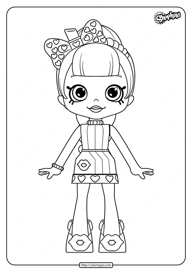 Printable Shopkins Lippy Lulu Coloring Pages | Shopkin coloring pages, Coloring  pages, Shopkins colouring pages