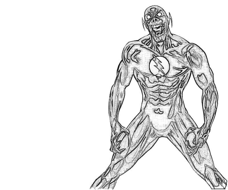 Flash Superhero Coloring - Coloring Pages for Kids and for Adults