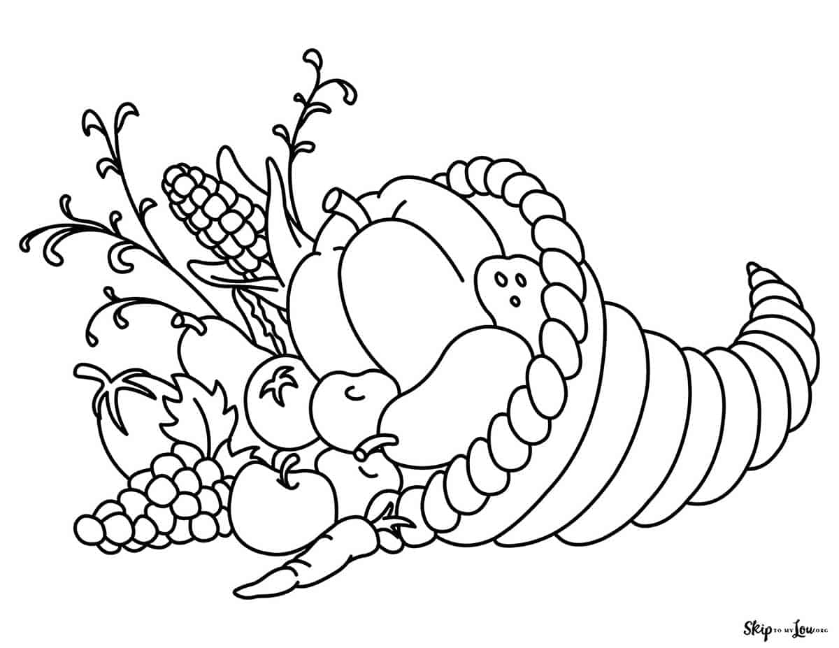 Thanksgiving Coloring Pages | Skip To My Lou