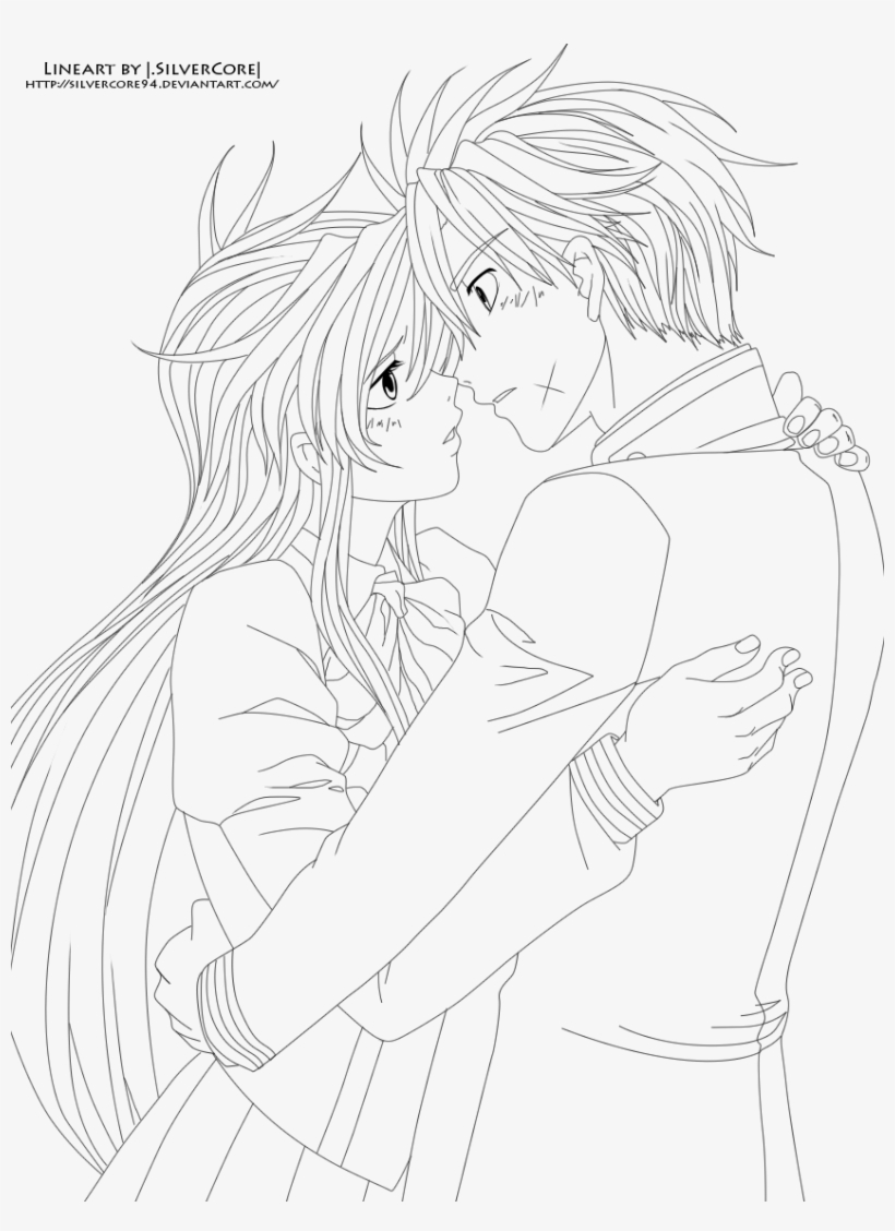 Anime Couple Coloring Page - Coloring Sheet Anime Couple - 847x1124 PNG  Download - PNGkit