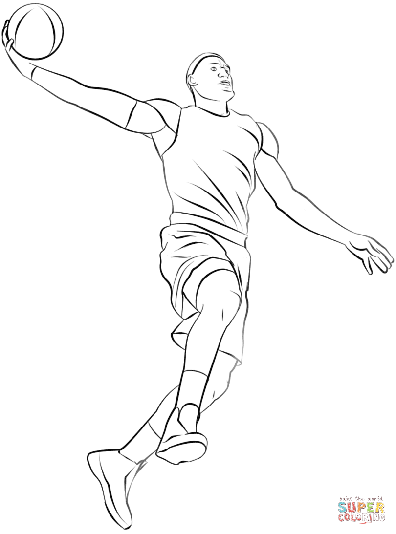 Basketball Player coloring page | Free Printable Coloring Pages