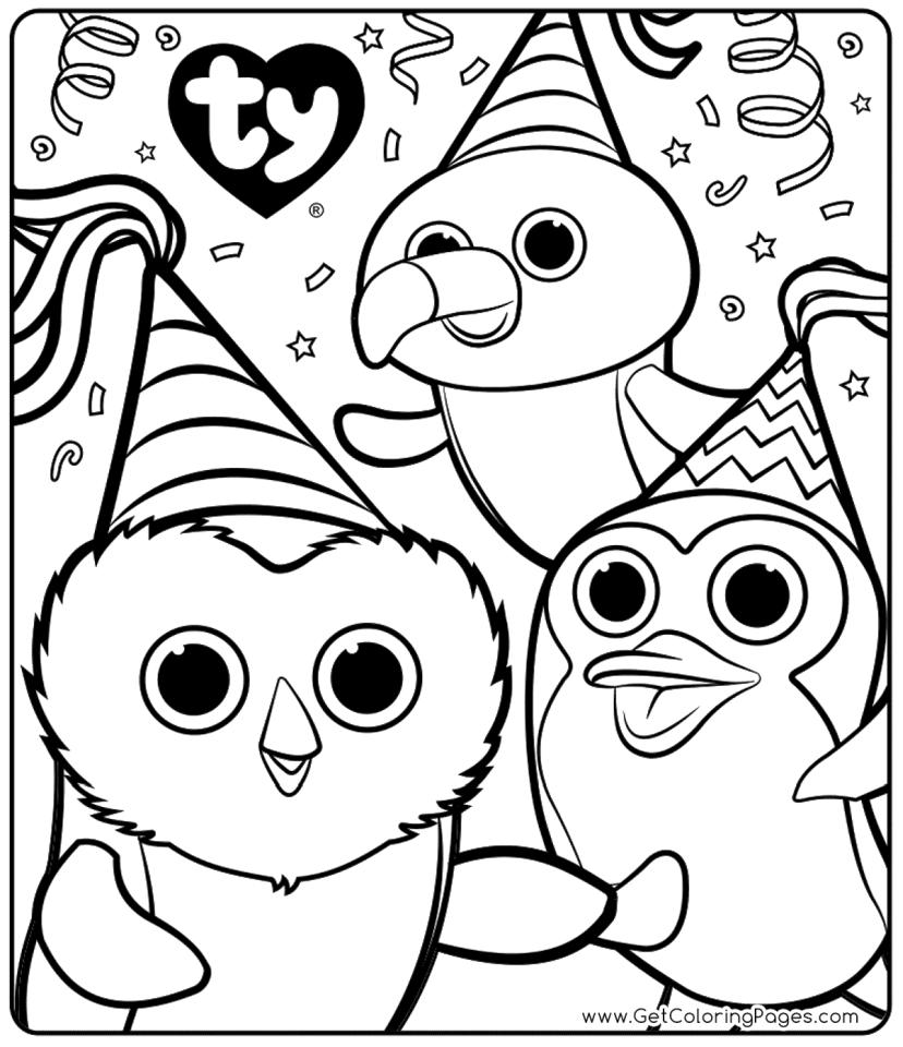 20+ Free Printable Beanie Boo Coloring Pages - EverFreeColoring.com