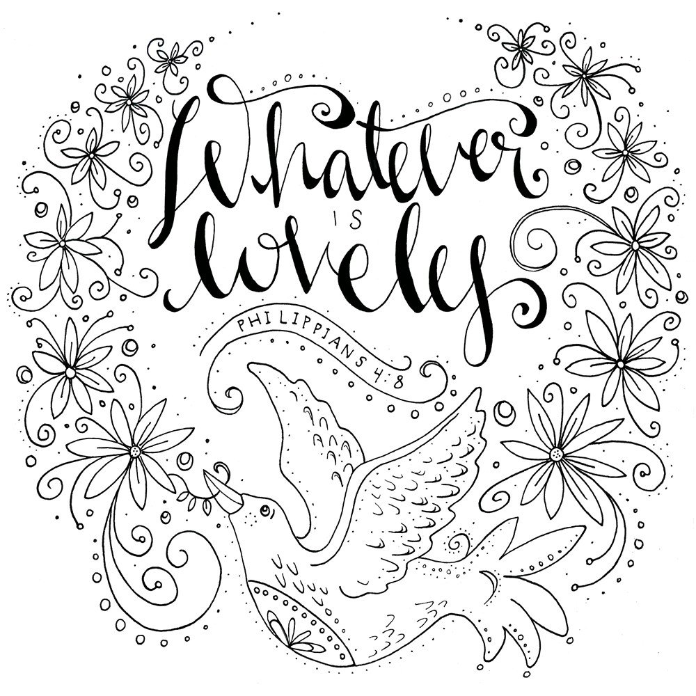 Whatever Is Lovely: A Coloring Book for Reflection and Worship: WaterBrook:  9781601429285: Amazon.com: Books