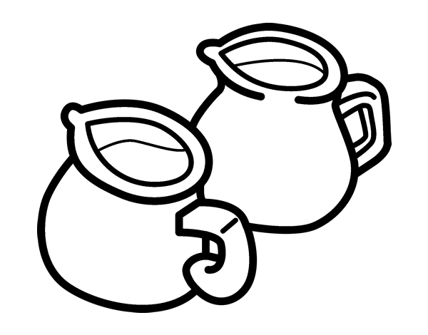 Jugs coloring page - Coloringcrew.com