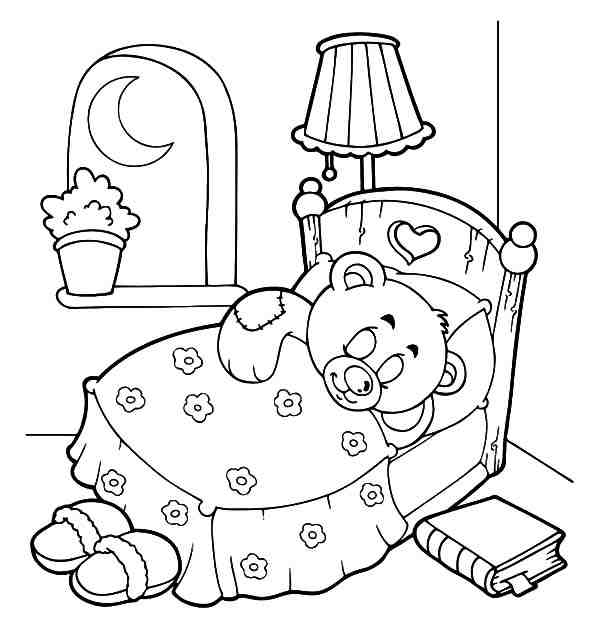 New Coloring | Good Night Kids Coloring Pages | Kids Coloring
