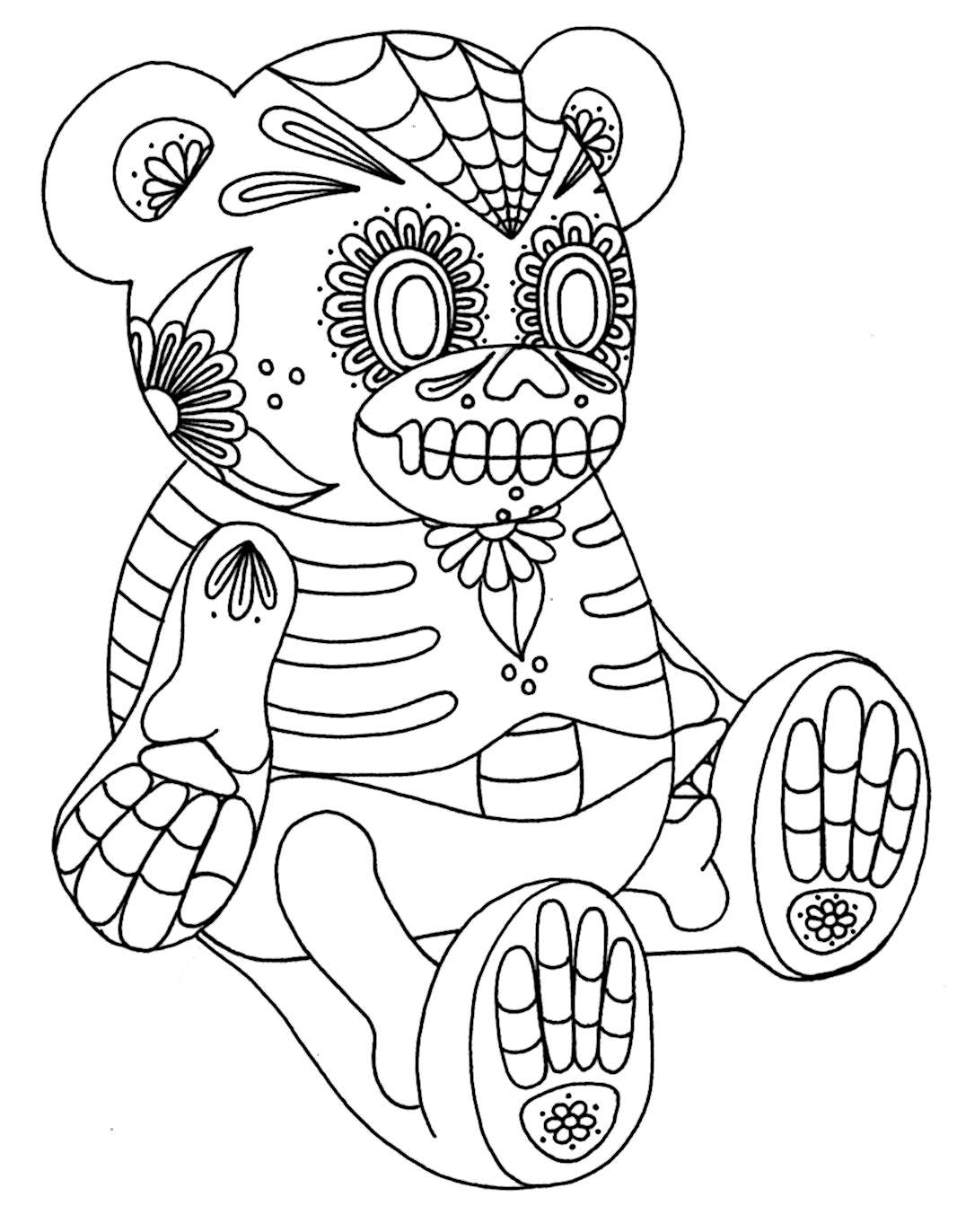 Sugar Skull Coloring Pages - Best Coloring Pages For Kids