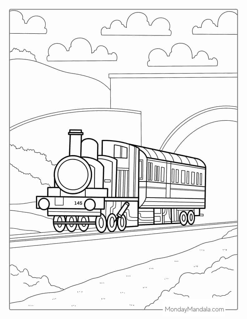 39 Train Coloring Pages (Free PDF ...