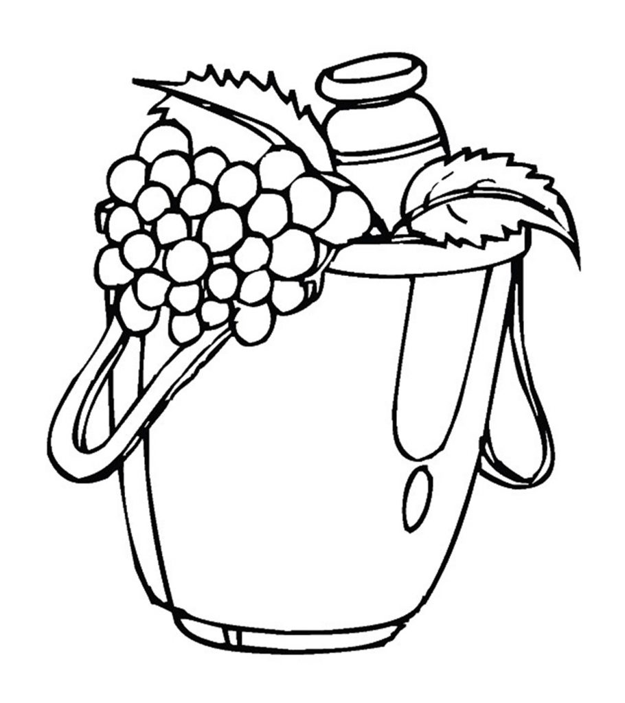 Lovely Grapes Coloring Pages ...