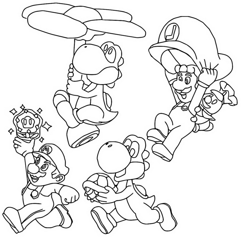 Coloring page Super Mario Bros Wonder ...