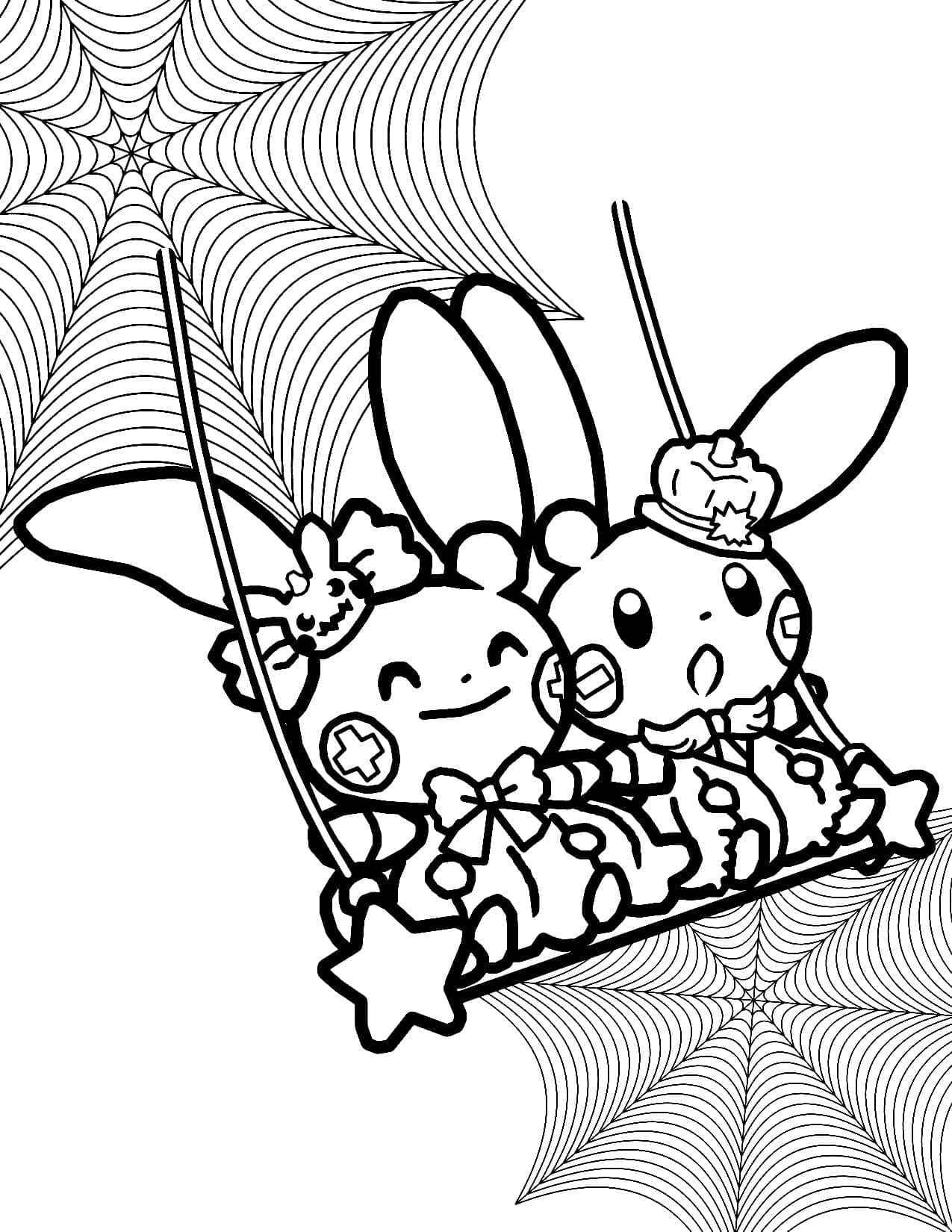 Cute Pokemon Halloween coloring page ...