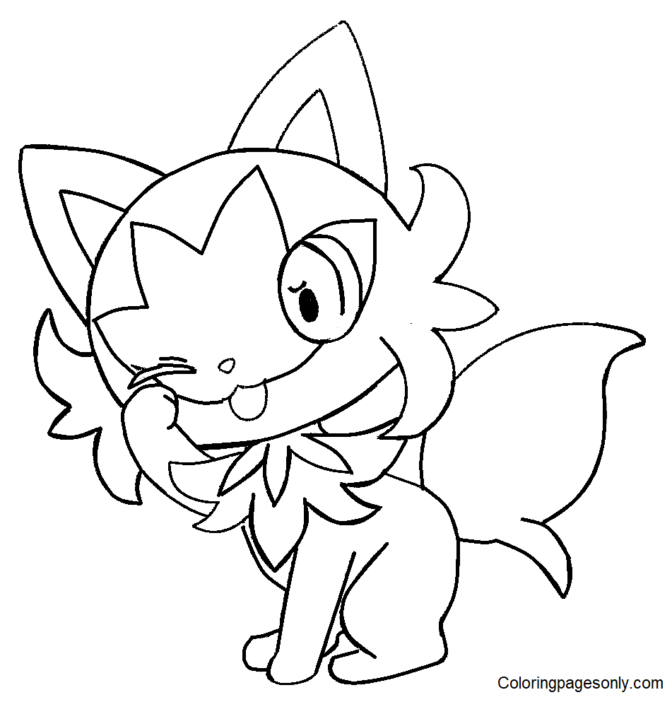 Sprigatito Coloring Pages Printable for ...