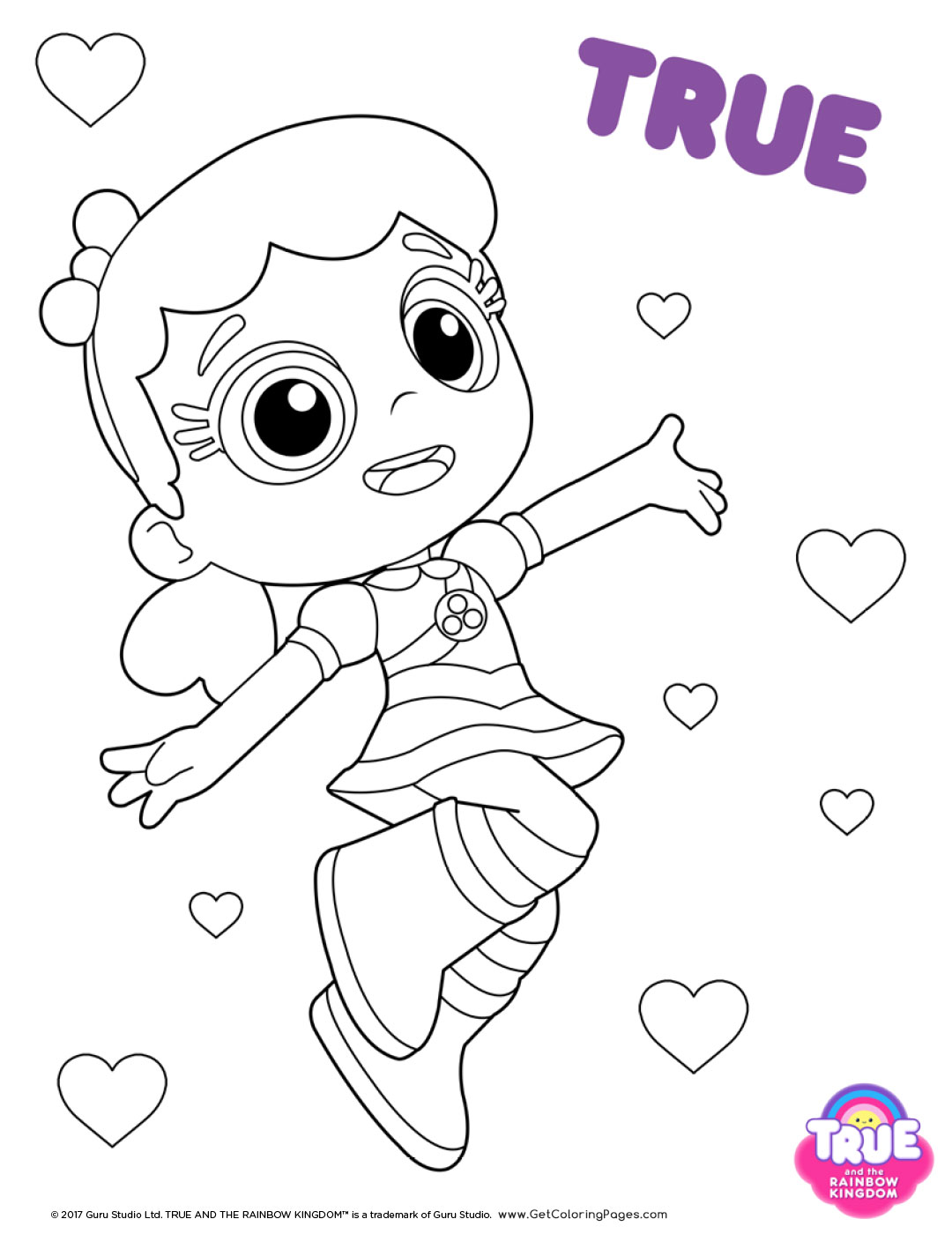 True And The Rainbow Kingdom Coloring Pages - GetColoringPages.com