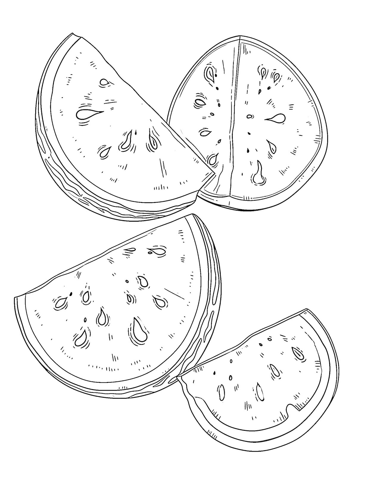 35 Incredible Watermelon Coloring Pages ...