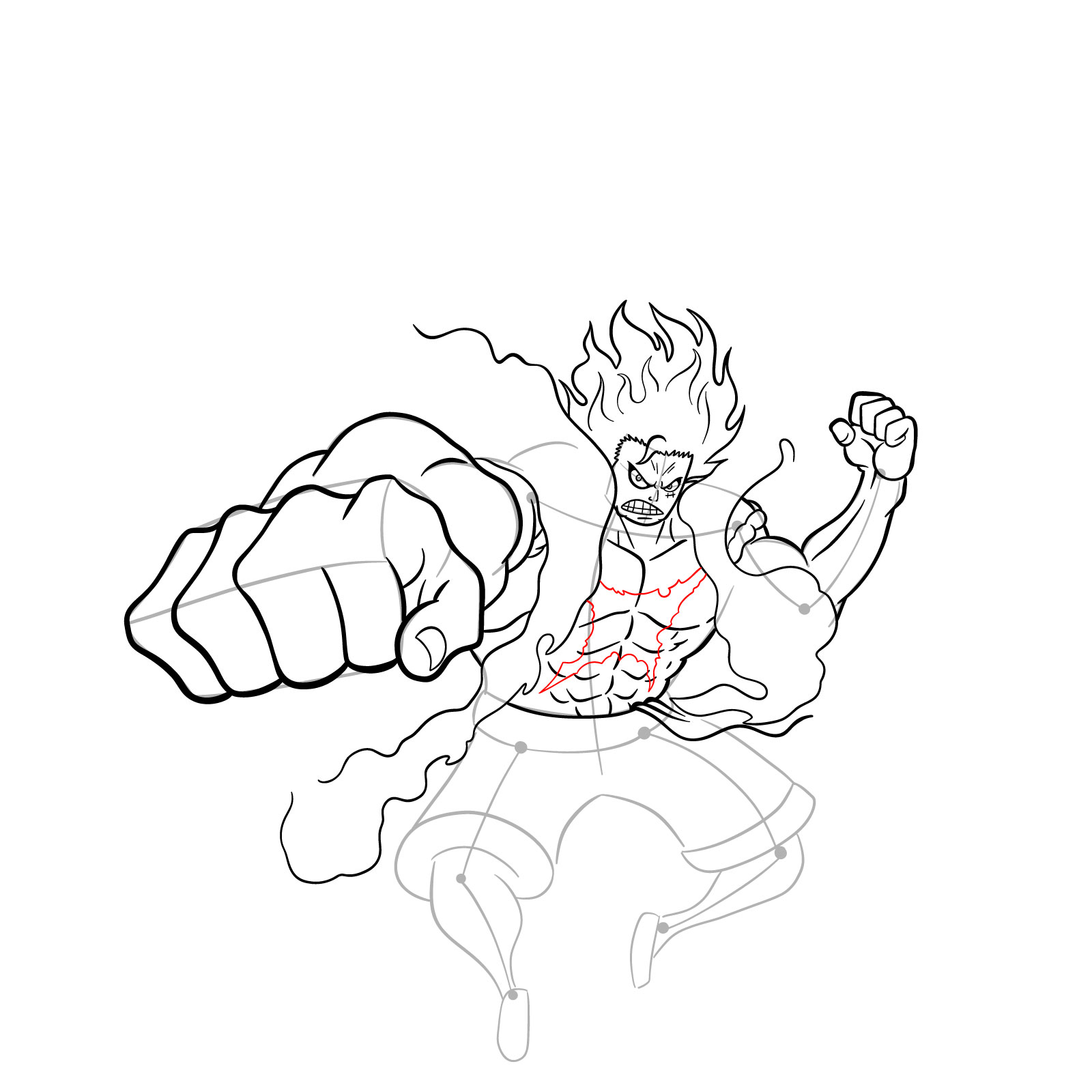 How to Draw Fourth Gear Luffy Snakeman ...
