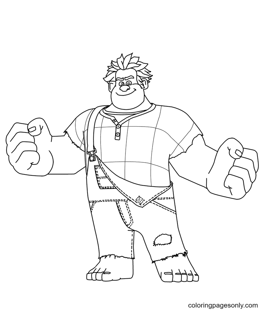 Wreck-It Ralph Coloring Pages - Coloring Pages For Kids And Adults