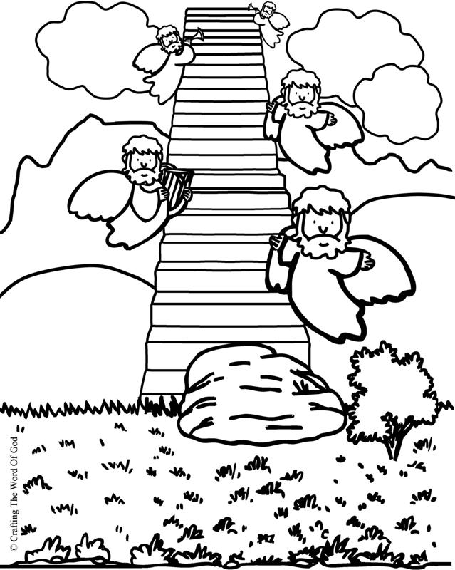 Jacobs Ladder- Coloring Page « Crafting The Word Of God