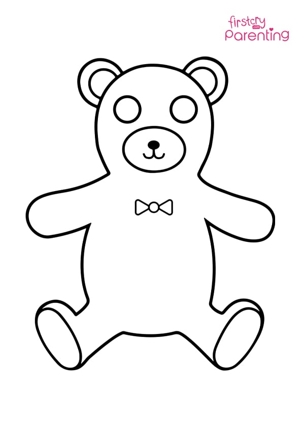 Easy Printable Bear Coloring Pages for Kids