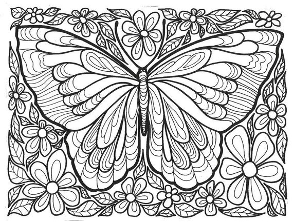 20 Anti Stress Coloring Pages for Kids Kids Coloring Pages - Etsy Finland