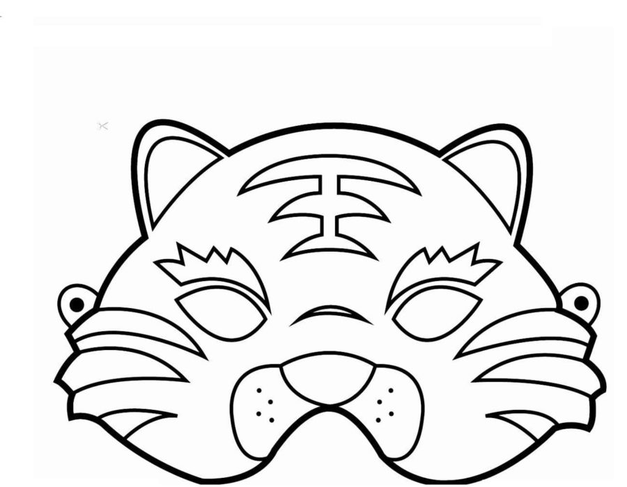 Masks Coloring Pages