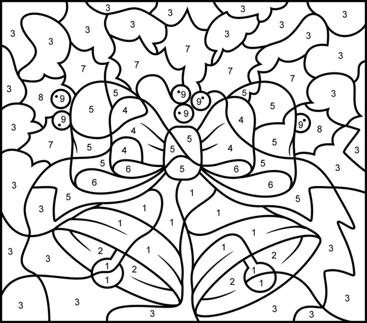 Color By Number Christmas Coloring Sheets - Christmas ...