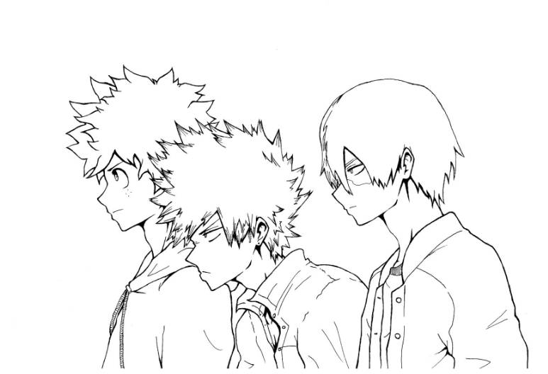 My Hero Academia Free Coloring Pages