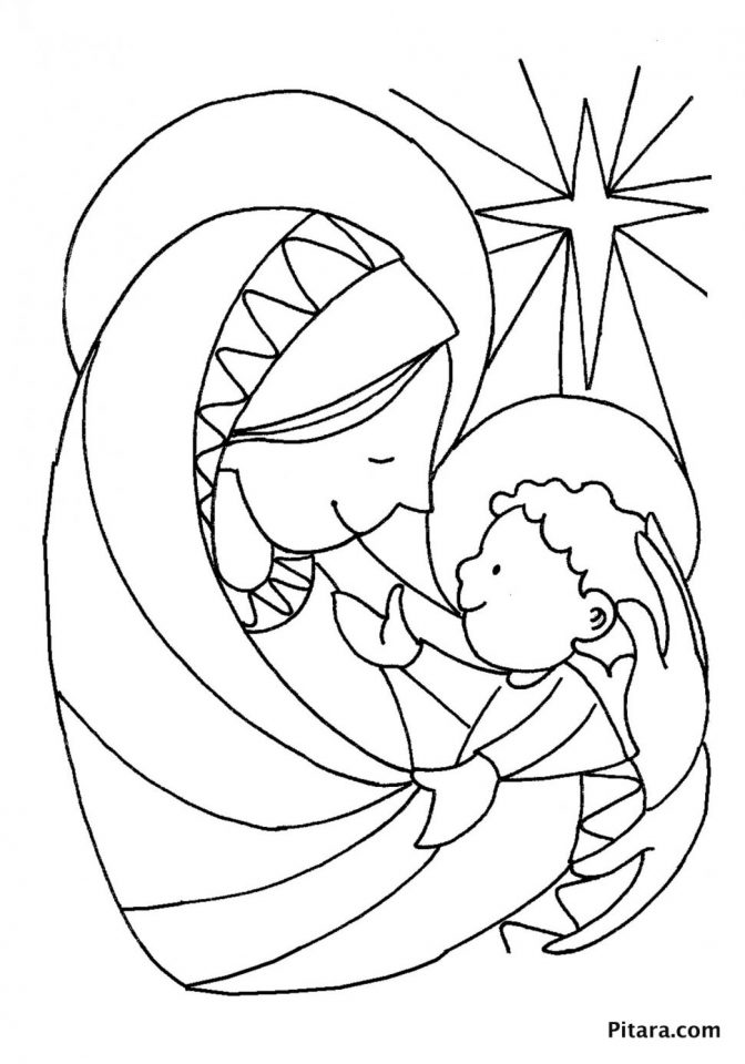 Coloring Pages : Baby Jesus Coloring Page Printable Baby Coloring ...